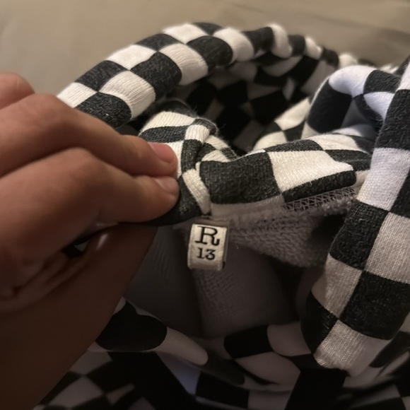 R13 checkered oversized hoodie - Picture 7 of 10
